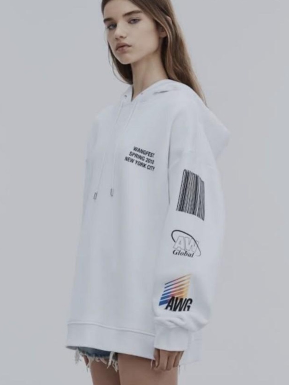 Alexander Wang Wangfest White Hoodie